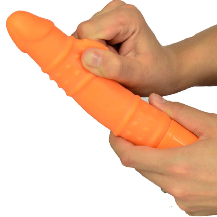 Luksusowy wibrator dla Pań kolorowa cyberskóra Orange-1