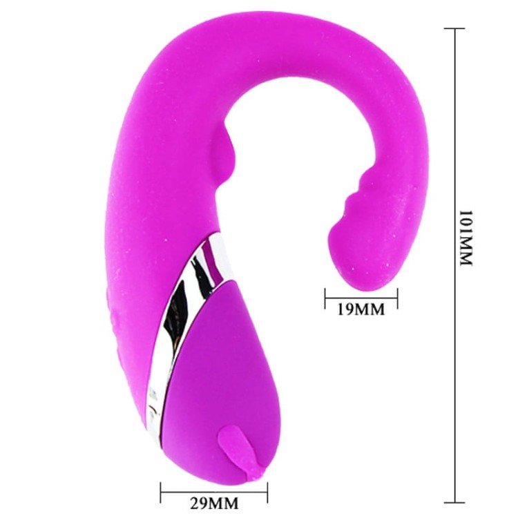 Orgazmowy wibrator łechtaczkowy Silikon 12 funkcji-2