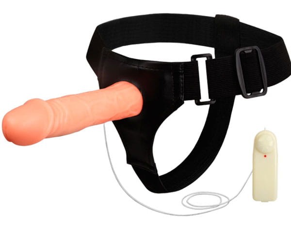 Strap-on Proteza z wibracjami na penisa 17 cm