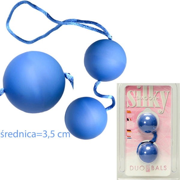 Niebieskie kulki gejszy z gładką powłoką-2