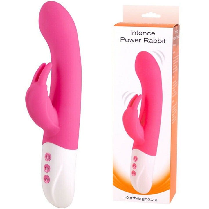 Wibrator damski Królik z wypustką do łechtaczki-1