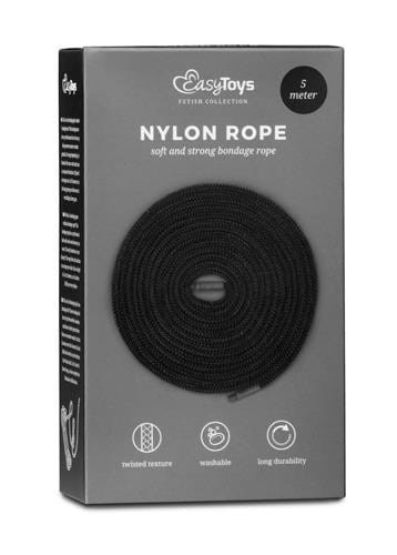 Nylonowa lina bondage Czarna 5 m