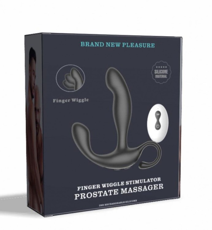 Wąski wibrator analny do prostaty + pilot-6