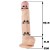 Sztuczny penis z jądrami i przyssawką 23 cm-1