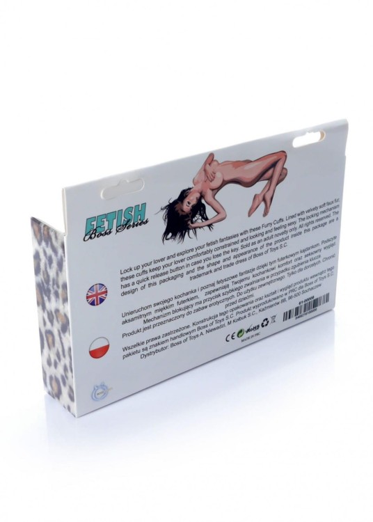 Sex kajdanki na ręce futerko leopard-5