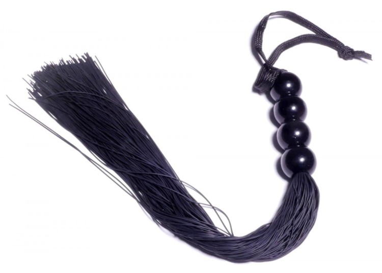 Silikonowy pejcz do erotycznej chłosty 36 cm-2