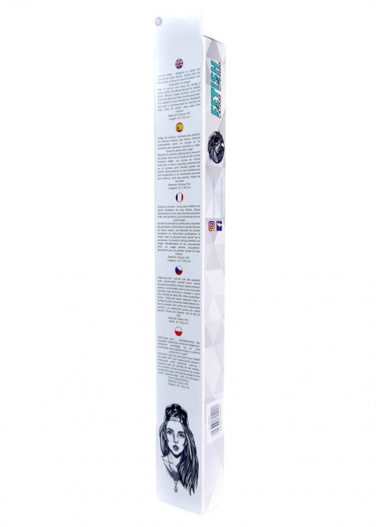 Silikonowy pejcz do delikatnej chłosty 36 cm-6