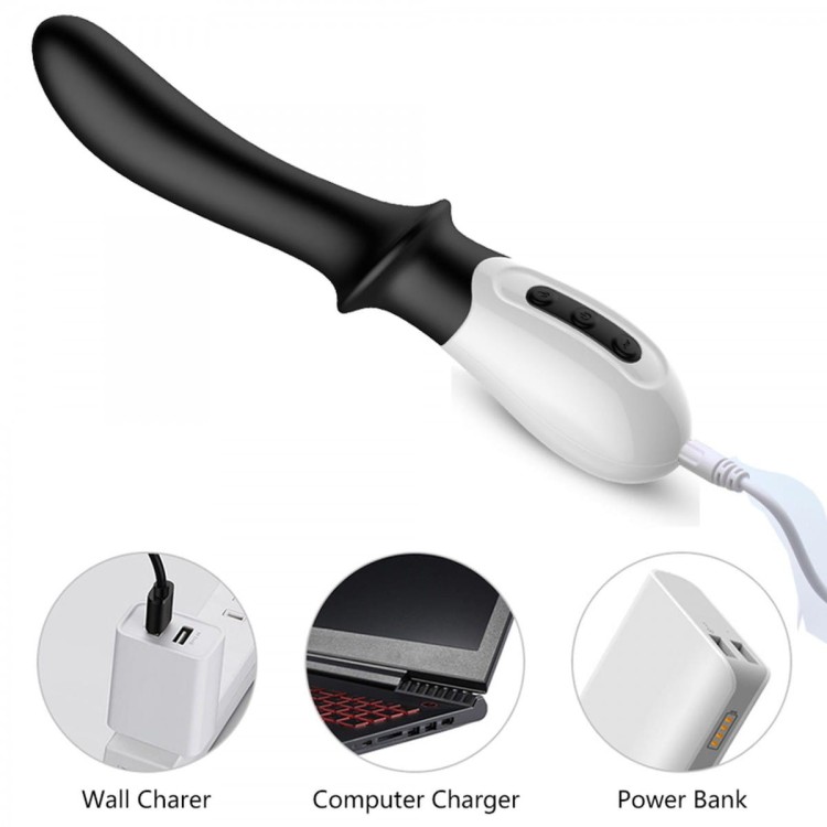 Silikonowy wibrator do prostaty lub punktu G Grzany-1