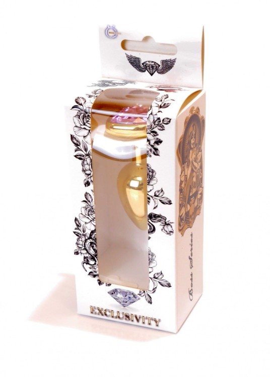 Metalowy korek analny z różowym serduszkiem-6