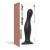 Dildo analne silikon z efektem "ciało w ciało" XXL-5