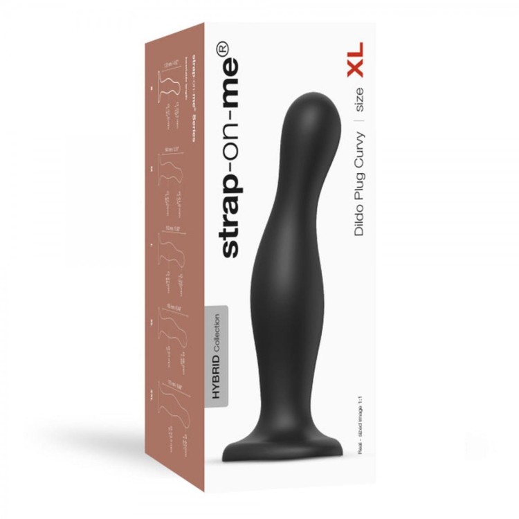 Dildo analne silikon z efektem "ciało w ciało" XXL-5