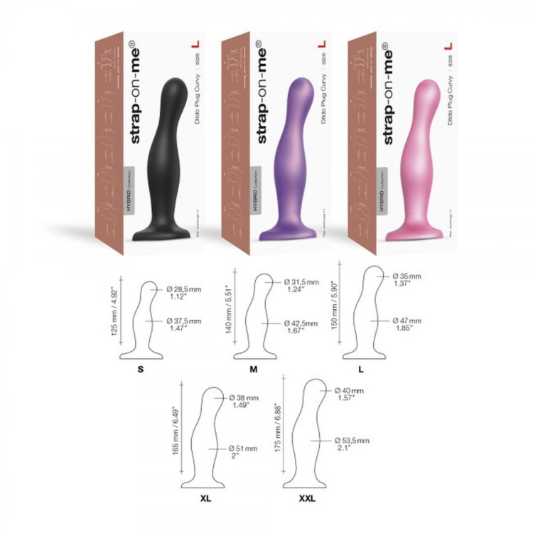 Dildo analne silikon z efektem "ciało w ciało" XXL-3