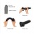 Silikonowe dildo z ruchomą skórą Czarny 12,8 cm-2