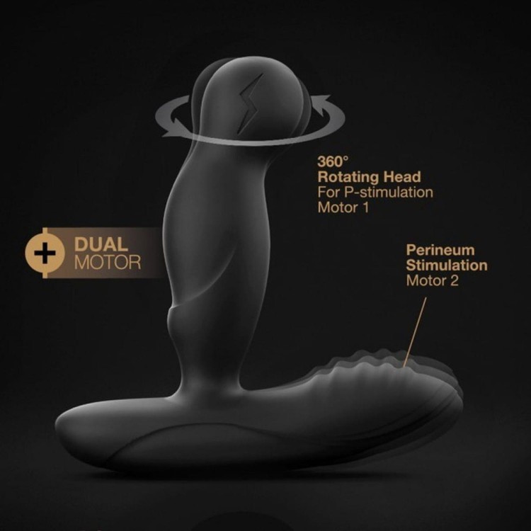 Stymulator prostaty - wibracje rotacja grzanie pilot-3