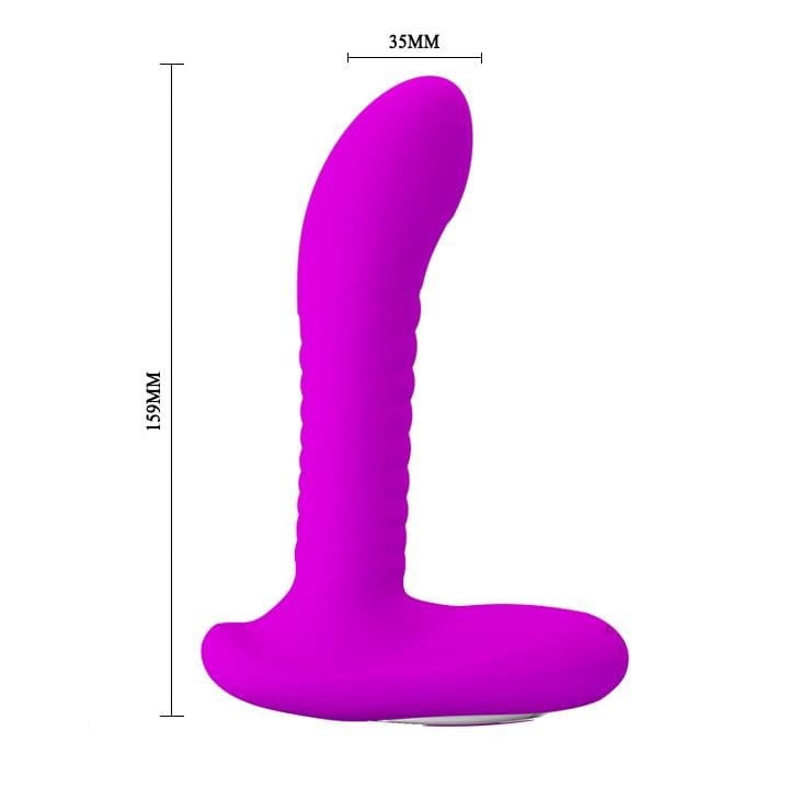 Wibrator prostaty wirujące kulki analne-4