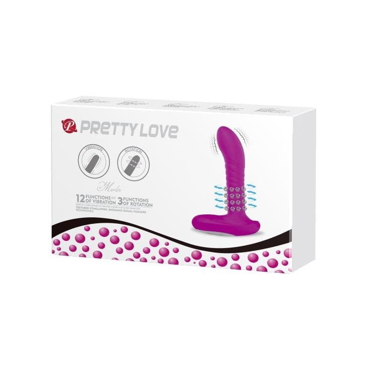 Wibrator prostaty wirujące kulki analne-7