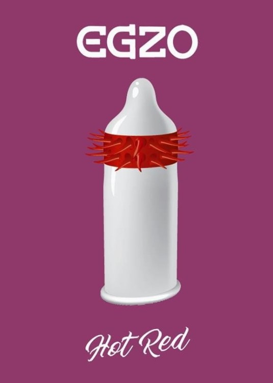 Prezerwatywa Egzo Hot Red 1 szt-2