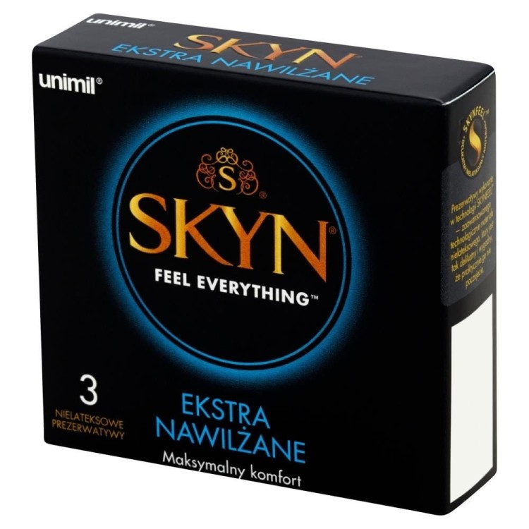 Prezerwatywy Unimil Skyn Extra Wet 3 szt