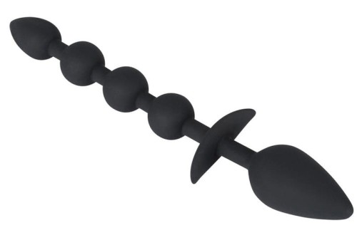 Koraliki i korek analny  2 w 1 100% silikon