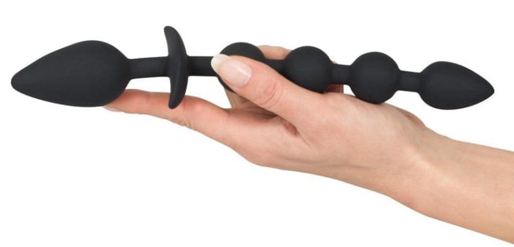 Koraliki i korek analny  2 w 1 100% silikon-2