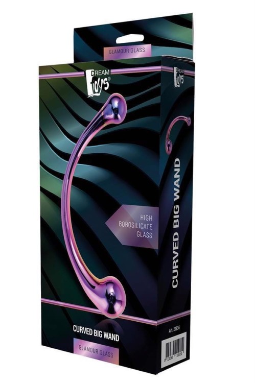 Szklane dildo Różdżka Wymiary 21/3,8 cm-3