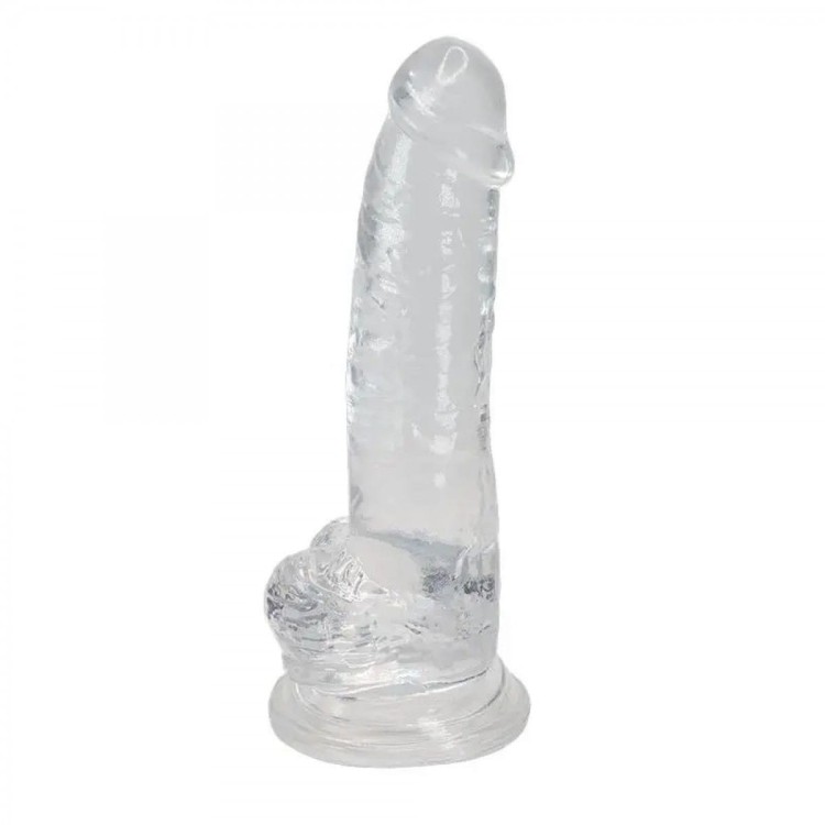 Żelowy krystaliczny penis 16 cm