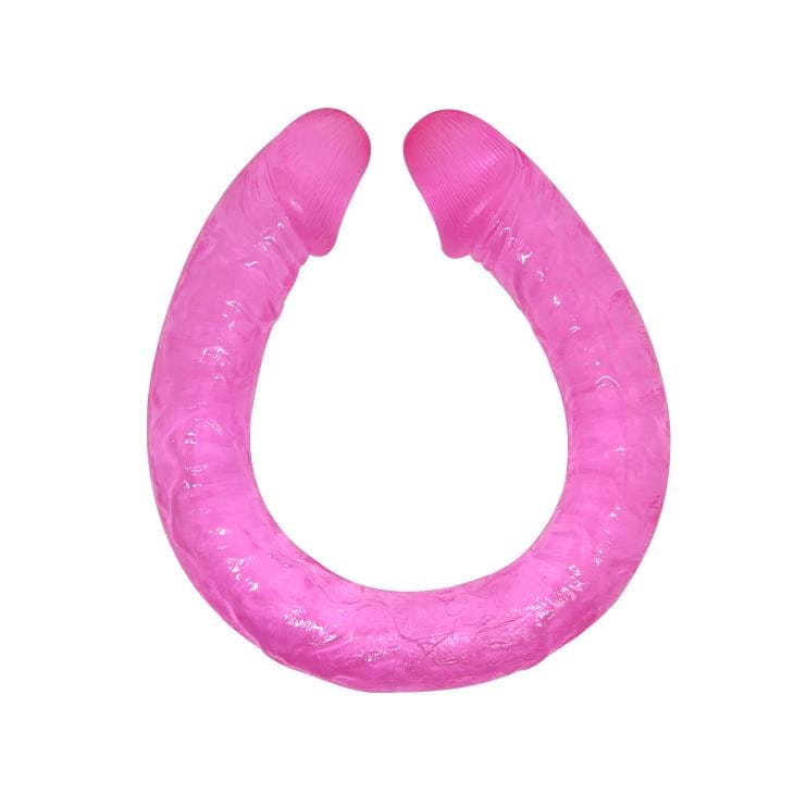 Dildo dla par Podwójny żelowy penis 48,5/3,5 cm