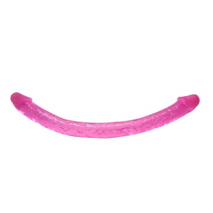 Dildo dla par Podwójny żelowy penis 48,5/3,5 cm-2