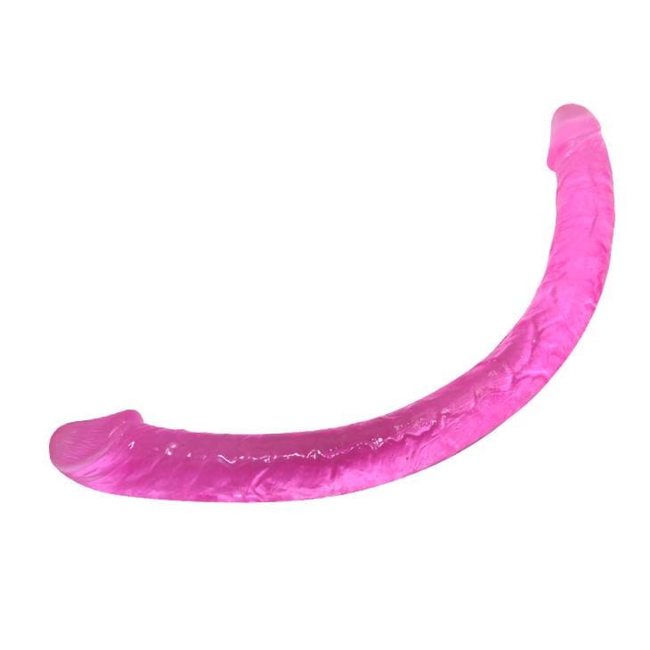 Dildo dla par Podwójny żelowy penis 48,5/3,5 cm-3