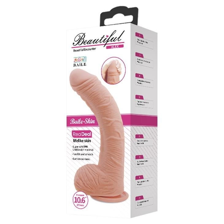 Wielki penis na przyssawce 25 cm-6