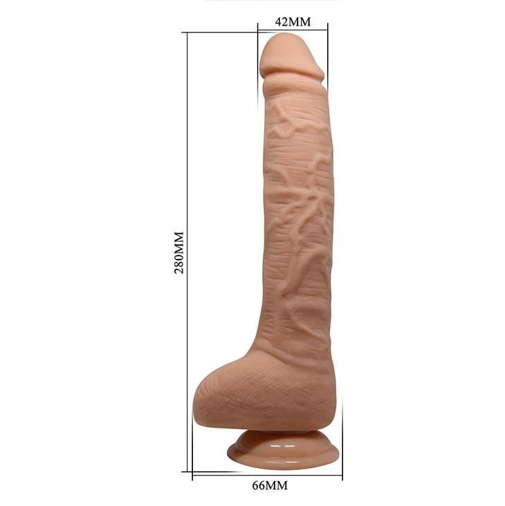 Długi penis na przyssawce 25 cm-7