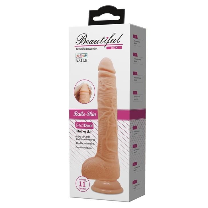 Długi penis na przyssawce 25 cm-8