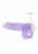 Miękkie dildo żelowe Penis z jądrami 15/3 cm Fiolet-3