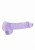 Miękkie dildo żelowe Penis z jądrami 15/3 cm Fiolet-4