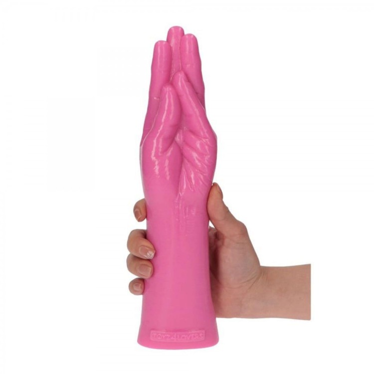 Ręka do uprawiania fistingu Różowa 28 cm-5