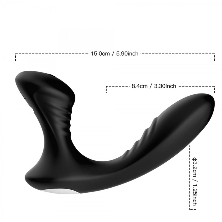 Wibrator analny na prostatę z pilotem-2