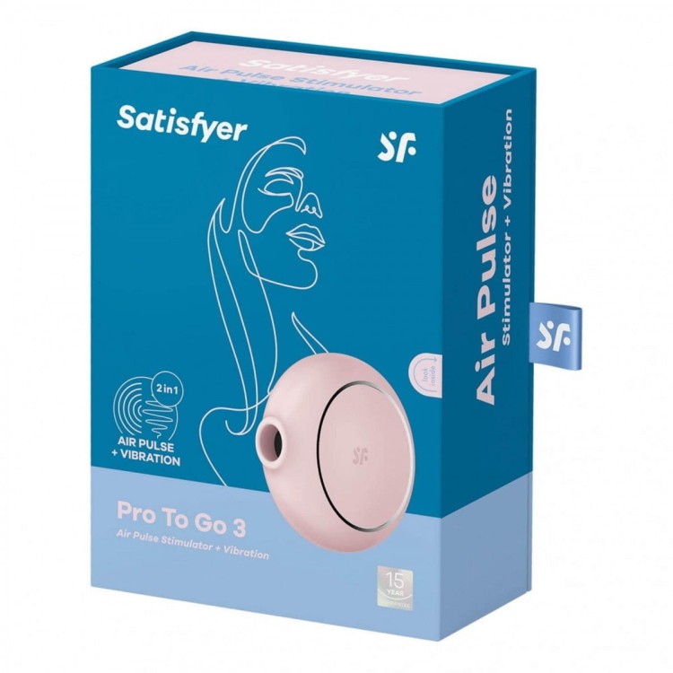 Satisfyer Pro To Go 3 rose Z ssaniem i wibracjami-5