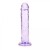 Miękkie i śliskie dildo żelowe Penis 15/3,5 cm Fiolet-1