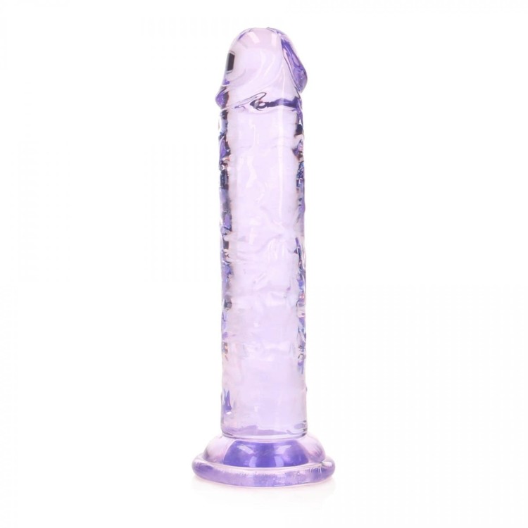 Miękkie i śliskie dildo żelowe Penis 15/3,5 cm Fiolet-1