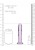 Miękkie i śliskie dildo żelowe Penis 15/3,5 cm Fiolet-2