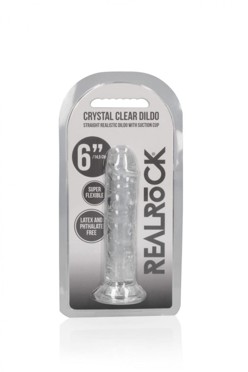 Krystaliczne śliskie dildo żelowe Penis 15 na 3,5 cm-4