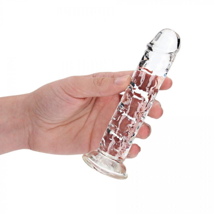 Krystaliczne śliskie dildo żelowe Penis 15 na 3,5 cm