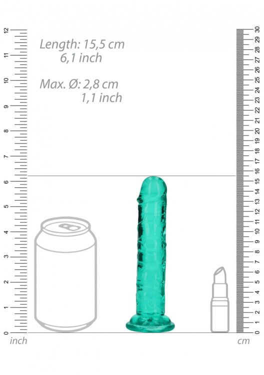 Miękkie i śliskie dildo żelowe Penis 15/3,5 cm-2