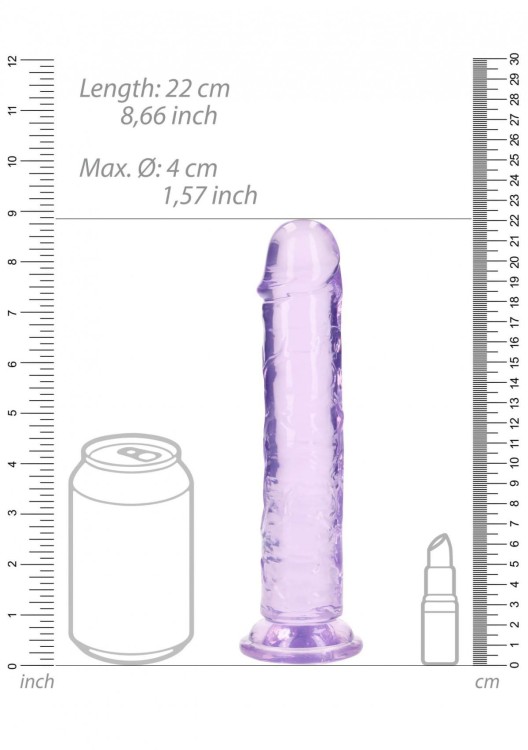 Żelowe dildo Prosty penis na przyssawce-1