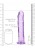 Żelowe miękkie i śliskie dildo Penis 25/4 cm Fiolet-3