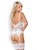 Bielizna-810-COR-2 gorset i stringi biały  S/M