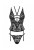 Bielizna-Alessya gorset czarny  XS/S