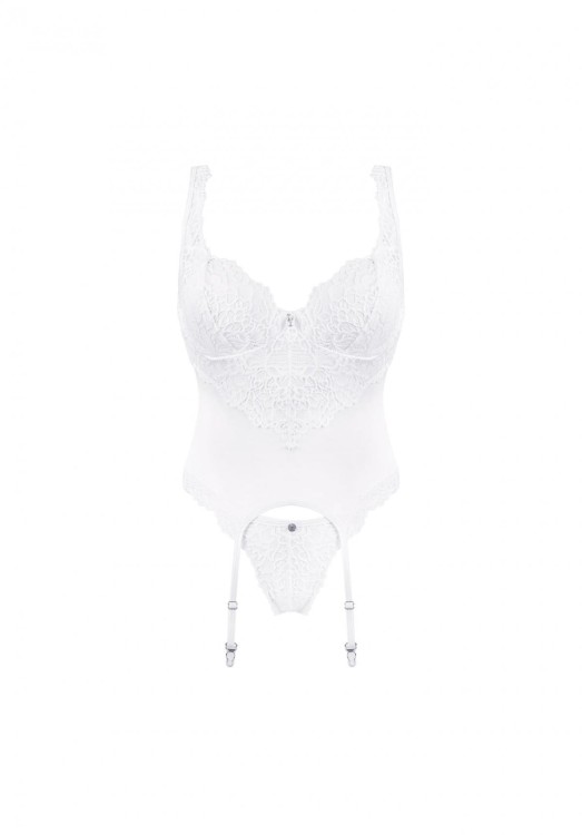 Bielizna-Amor Blanco gorset i stringi biały L/XL