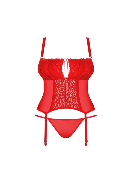 Bielizna-Blossmina gorset i stringi  4XL/5XL