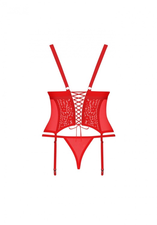 Bielizna-Blossmina gorset i stringi  4XL/5XL